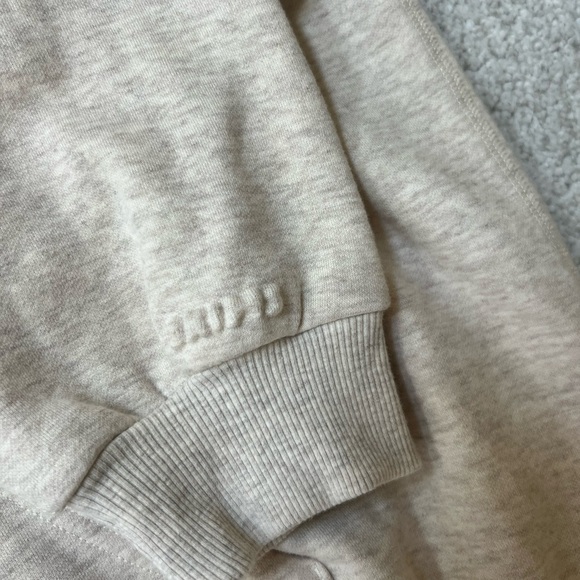 SKIMS Oatmeal HeatherZip-Up Hoodie- XL - Picture 4 of 7